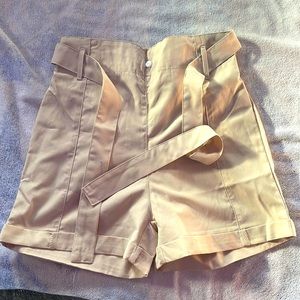 Khaki shorts girls size 9 brand new never worn